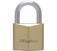 Master Lock 1155EURD Lucchetto con Chiavi in Ottone Massiccio e Archetto Esagonale, Oro, 8.2 x 5 x 2.6 cm