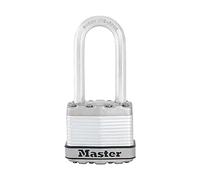 Master Lock M1XKADLHCCSEN - Lucchetto in acciaio laminato Magnum largo 3,5 cm, diametro 15,2 cm, gioco con arco da 5,1 cm, arco da 5,1 cm