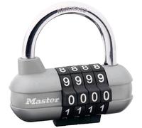 Master Lock P22164 Lucchetto 64 mm Stesse chiavi Argento, Nero Serratura a com
