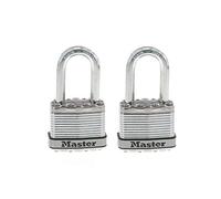 Master Lock Padlock, Magnum Laminated Steel Lock, 1-3/4 in. Wide, M1XTLF (Pack of 2-Keyed Alike)
