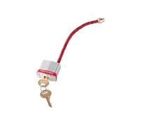 Master Lock Serrata Lucchetto con Flessibile Intrecciato Acciaio Cavo MLKS7C5RE