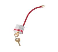 Master Lock Serrata Lucchetto con Flessibile Intrecciato Acciaio Cavo MLKS7C5RE