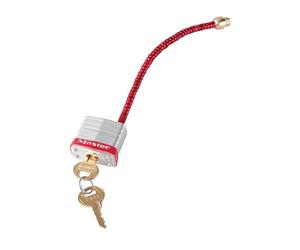 Master Lock Serrata Lucchetto con Flessibile Intrecciato Acciaio Cavo MLKS7C5RE