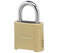 Master Lock 875D Heavy Duty Outdoor Combinazione Lock, 5,1 cm di larghezza, finitura ottone