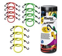 Master Lock Set di cinghie di tensione da 12 pezzi con ganci fino a 30 kg