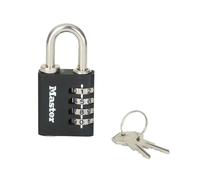 Master Lock Set Proprio Combinazione Lucchetto 40mm 4 Dial 2 Chiavi MLK7641BLK