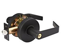 Master Lock SLCHKE10B - Serratura a leva resistente, grado 2, con chiave, con fermo, finitura in bronzo lucidato a olio