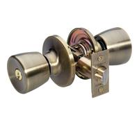 Master Lock TUCO0705 Serratura per porta a tulipano con chiavi uguali e catenaccio in ottone lucido