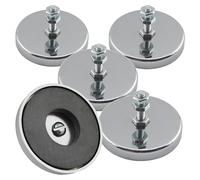 Master Magnetics RB50B3NX5 - Magneti con fori, diametro 5,2 cm, altezza totale 3,2 cm, contiene 15 kg (confezione da 5)