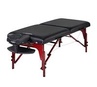 Master Massage 70 cm di larghezza Montclair Schiuma di memoria da 7,6 cm Lettino da massaggio portatile Con borsa per il trasporto, Capacità: 340 kg, Beauty Bed Tavolo spa, Reiki, Shiatsu, Nero