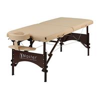 Master Massage Argo - Lettino portatile per massaggi, 71,1 cm, con gambe in noce, per esercizi da tavolo, yoga, meditazione e massaggi, letto di bellezza per tatuaggi