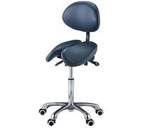 Master Massage Berkeley - Sedia a sella Split-Seat con opzioni di inclinazione, regolabile in altezza con schienale, 40 x 38 x 79 cm - 111 cm (lunghezza x larghezza x altezza)