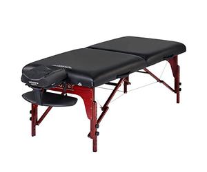 Master Massage cm Mobil - Lettino da massaggio, pieghevole, pieghevole, per cosmetici, colore: nero, superficie di appoggio: 184 x 71 cm, altezza di lavoro: 60-86 cm
