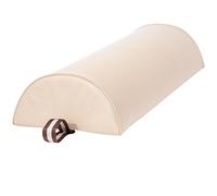 Master Massage Cuscino semicircolare grande da 22,9 cm, supporto semicircolare per tavoli da massaggio, 22,9 x 66 cm, color crema, ideale per comfort e posizionamento