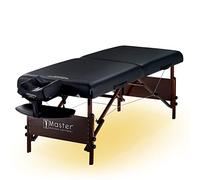 Master Massage Del Ray Lettino da Massaggio, Legno, Nero, 80 x 200 cm