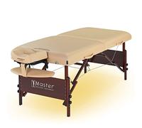 Master Massage Del Ray Mobile, cosmetico, Lettino da Terapia, Pieghevole, Panca per Massaggi con Illuminazione Ambientale, in Legno, Beige, 80 x 200 cm