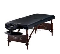 Master Massage Del Ray Pro - Lettino da massaggio pieghevole, 76 cm, pieghevole, per la terapia, per la bellezza, per il letto, portatile, per il trasporto, colore: nero