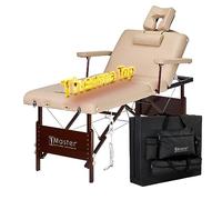 Master Massage Del Ray Salon Therma Top - Lettino pieghevole per massaggi e cosmetici, riscaldabile, schienale regolabile