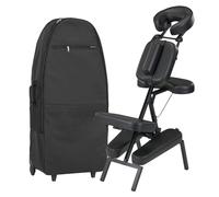 MASTER MASSAGE EQUIPMENT Sedia massaggiante pieghevole, colore nero, Advanced