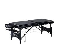 Master Massage Galaxy - Lettino portatile per massaggi con piano riscaldante, 71 cm, 7,6 cm, in schiuma con accessori completi, colore: nero