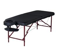 Master Massage - Lettino da massaggio Roma portatile, 76 cm, colore: Nero con mogano
