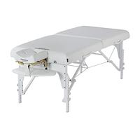 Master Massage Montclair - Lettino da massaggio pieghevole, 79 cm, con piedini in legno, colore: bianco neve
