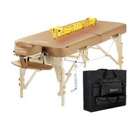 Master Massage Phoenix - Lettino da massaggio pieghevole, 71 cm, colore: marrone chiaro, superficie di appoggio: 184 x 71 cm, altezza di lavoro: 60-84 cm