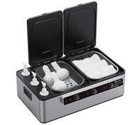 Master Massage Riscaldatore elettrico professionale 2 in 1 per massaggi e 3 bottiglie di olio da massaggio e lozione e gel scalda-digitale multifunzionale attrezzatura di riscaldamento combinata