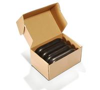 Master Massage Set di 4 pietre calde in basalto ovale, misura XXL, 15,2 x 8,6 x 2,8 cm, per spa, salone e massaggi professionali