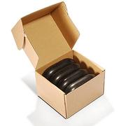 Master Massage Set di pietre ovulari di basalto XL, confezione da 4 pezzi