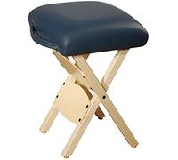 Master Massage Sgabello da massaggio portatile pieghevole in legno leggero, sgabello per tatuaggi, sgabello portatile per tatuaggi, sedia mobile facile da trasportare, blu reale