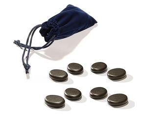 Master Massage Toes Basalto Hot Stone Pack - Pietre per il viso di bellezza - Strumenti di riscaldamento per la cura della pelle - Set di pietre naturali per massaggio in basalto nero per dita dei
