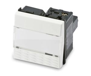 Master Mix pulsante portanome 1P 16A bianco 21040