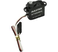 Master Modellbau C6702 Mini Servo S706 MG Servo analogico Materiale trasmission