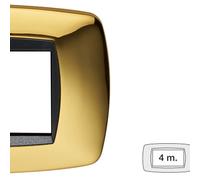 Master Modo placca 4 moduli oro lucido 39TC214