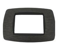 Master Modo Placca Satinato Grigio Compatibili con Supporti Master Modo - CONFEZIONE: 1 pz., Numero Posti: 3 posti