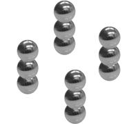 Master of Boards Magneti potenti al neodimio, 12 pezzi, per lavagnetta magnetica, lavagna bianca, lavagna in vetro, mini magneti per frigorifero, forte tenuta Ø 10 mm, argento