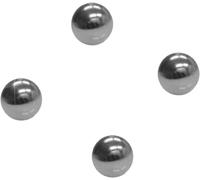 Master of Boards Magneti potenti al neodimio, 4 pezzi, per lavagnetta magnetica, lavagna bianca, lavagna in vetro, mini magneti per frigorifero, forte tenuta Ø 10 mm, argento