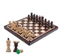 Master of Chess Carpino PEARL XL Set di scacchi in legno grande per adulti per bambini