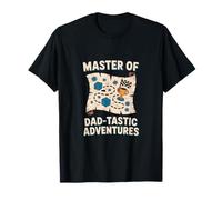 Master of Dad-Tastic Adventures Design Unico Papà Padre D Maglietta