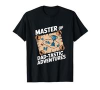 Master of Dad-Tastic Adventures Fun Times Ahead Papà Padre Maglietta