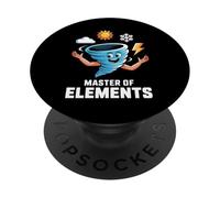 Master of Elements - Design dei cartoni animati PopSockets PopGrip Adesivo