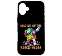 Master Of The Brick-Verse Funny Brick Master Builder Dabbing Custodia per iPhone 16 Plus