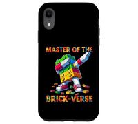 Master Of The Brick-Verse Funny Brick Master Builder Dabbing Custodia per iPhone XR