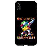 Master Of The Brick-Verse Funny Brick Master Builder Dabbing Custodia per iPhone XS Max