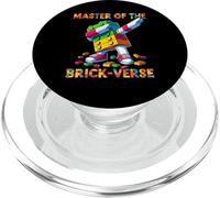 Master Of The Brick-Verse Funny Brick Master Builder Dabbing PopSockets PopGrip per MagSafe