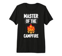 Master of The Camfire Camping Camper Adventure Nature Lover Maglietta Premium