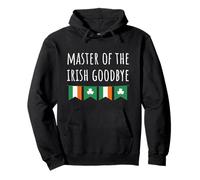 Master of The Ireland Goodbye Funny Party Pooper Irish Felpa con Cappuccio
