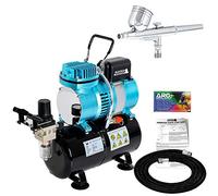 Master performance G22 Airbrushing System kit con Master tc-20t compressore con serbatoio aria, tubo dell' aria & G22 dual-action Gravity Feed Airbrush