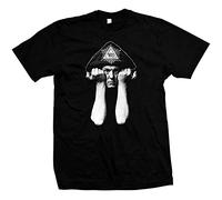 Master Pig Aleister Crowley - Hand Silk Screened, Pre-Shrunk Tee Round Neck Unisex Tops Men's 100% Cotton Short-Sleeve T-Shirts M